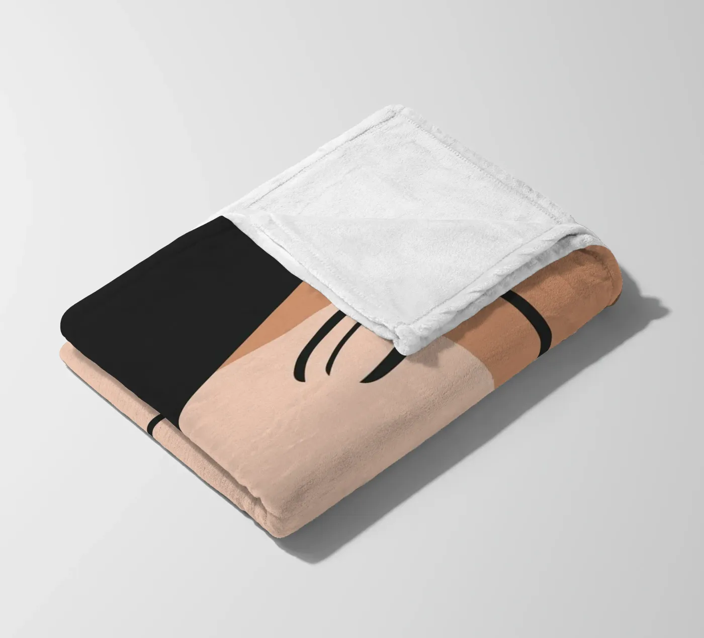 abstract side face coperta in pile da vintageshop