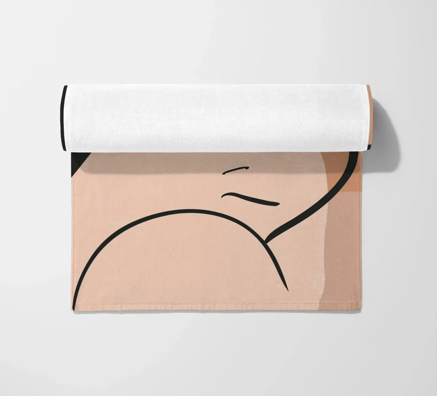 abstract side face telo mare da vintageshop