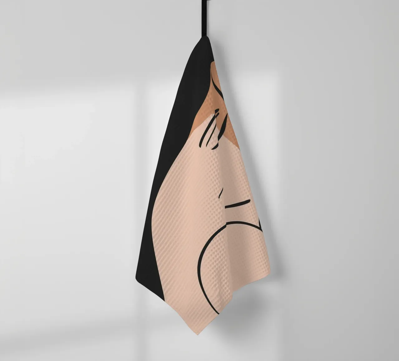 abstract side face torchon de vintageshop