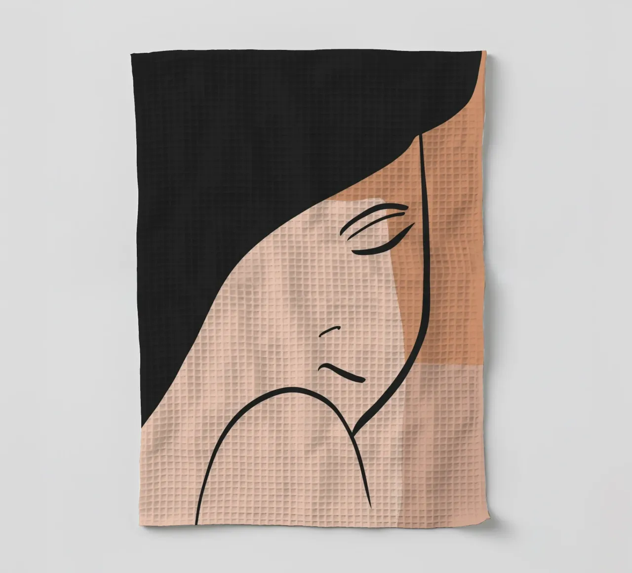 abstract side face torchon de vintageshop