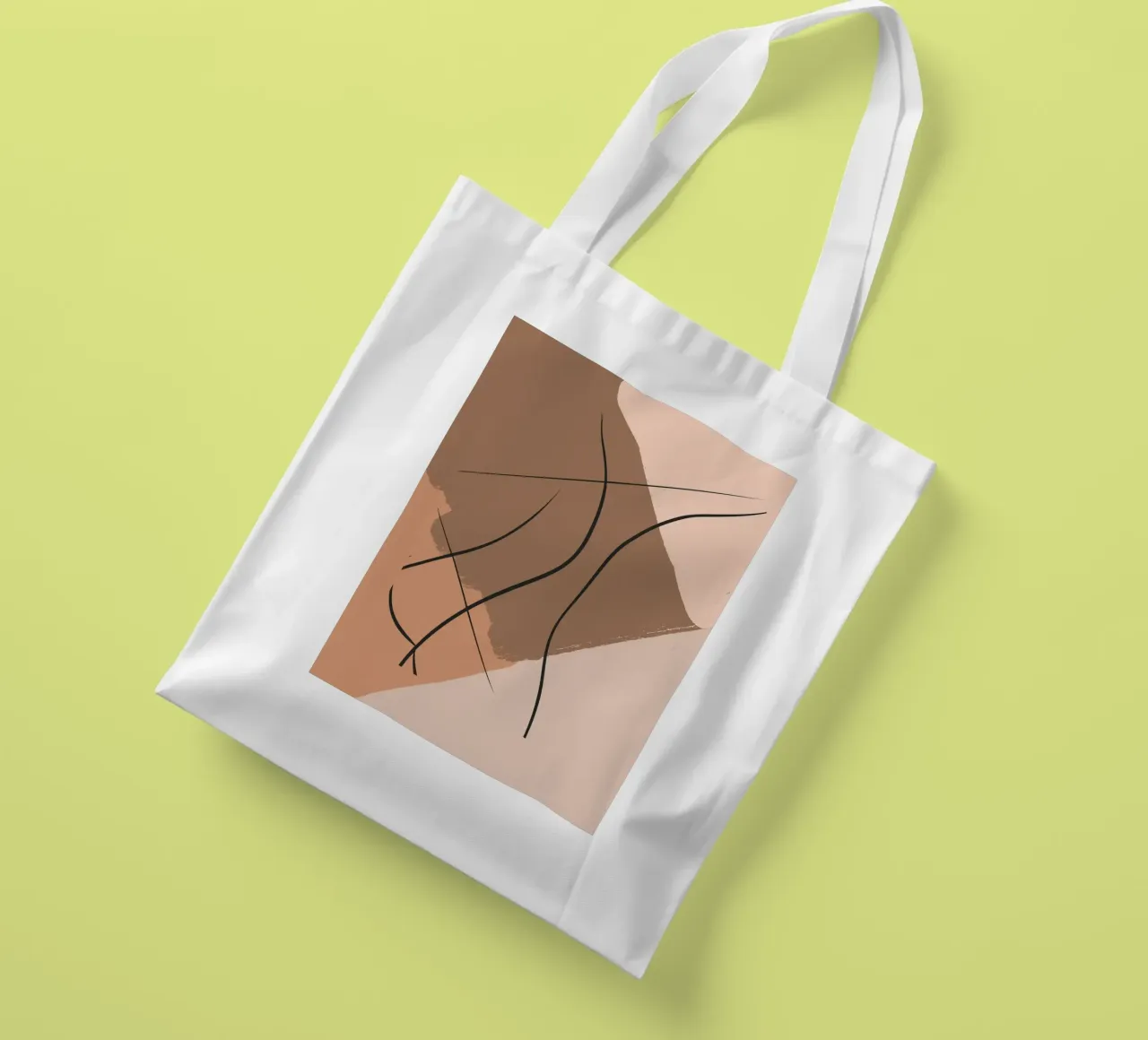 abstract body lines borsa in juta da vintageshop