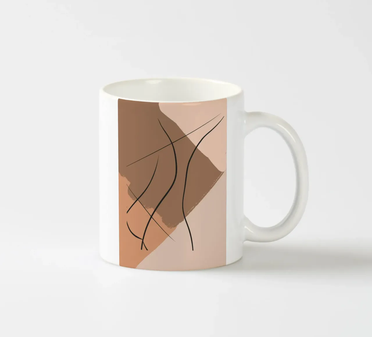 abstract body lines tazza in ceramica da vintageshop