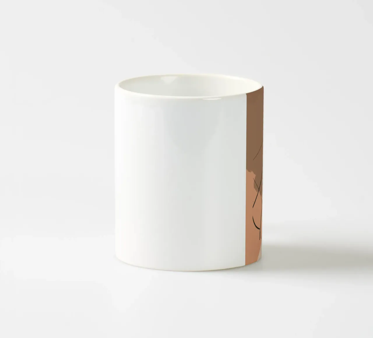 abstract body lines tazza in ceramica da vintageshop