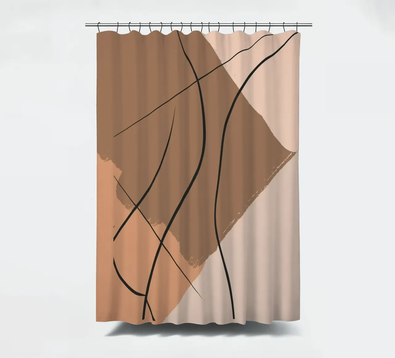 abstract body lines tenda da doccia da vintageshop