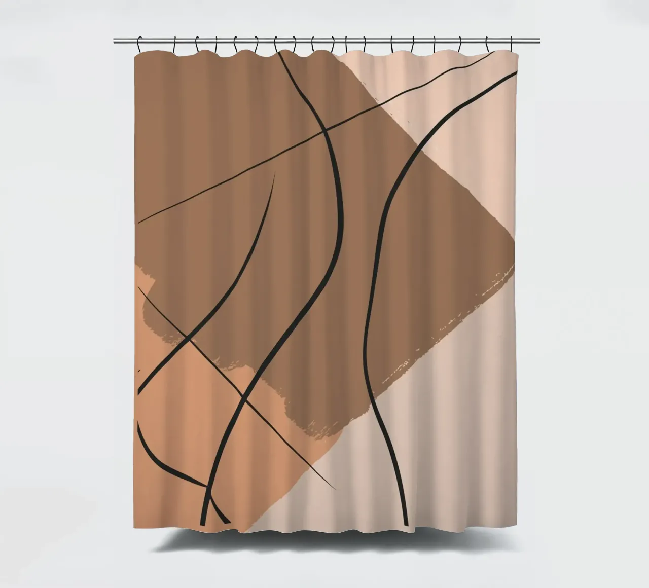 abstract body lines tenda da doccia da vintageshop