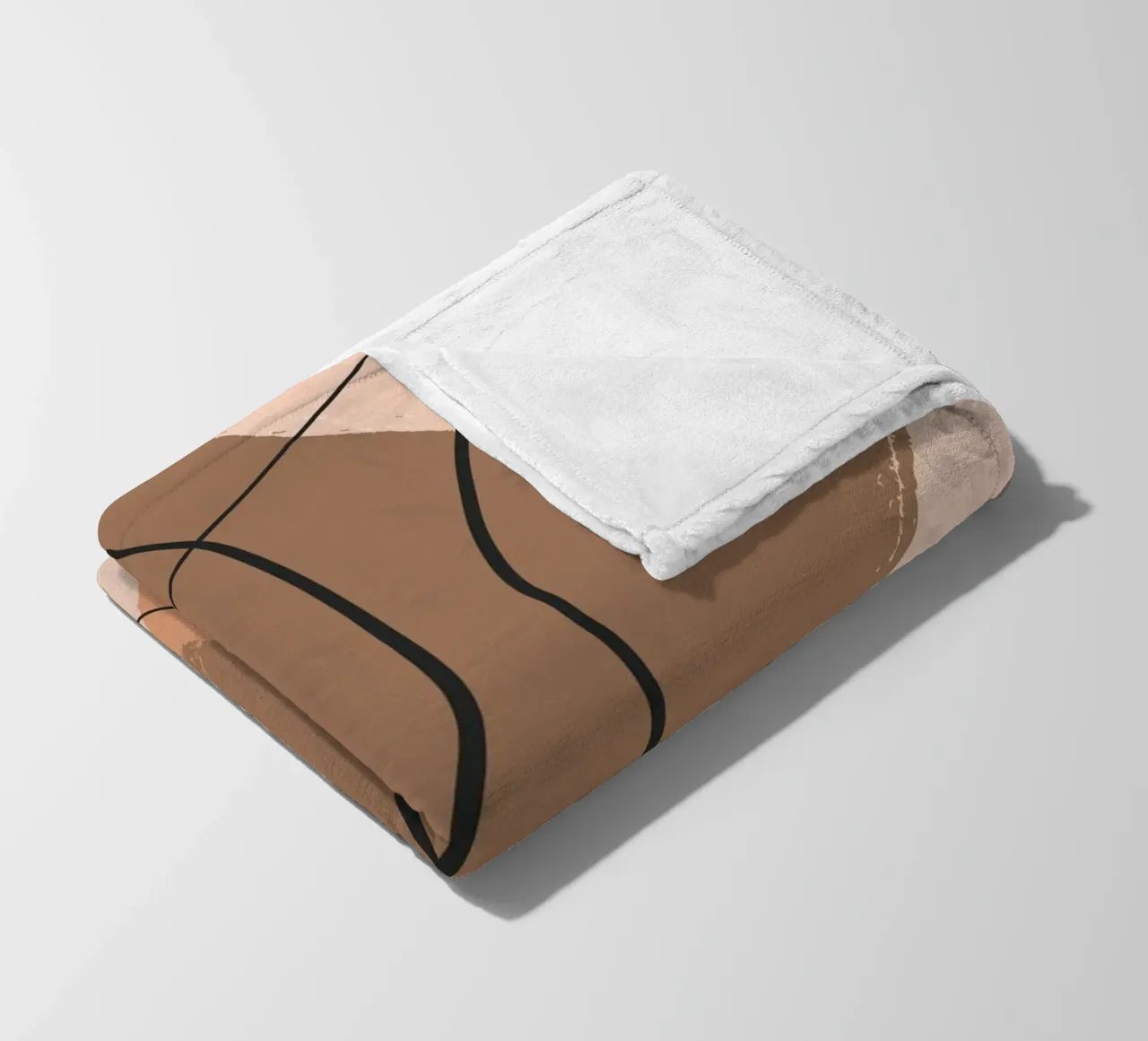 abstract body lines coperta in pile da vintageshop