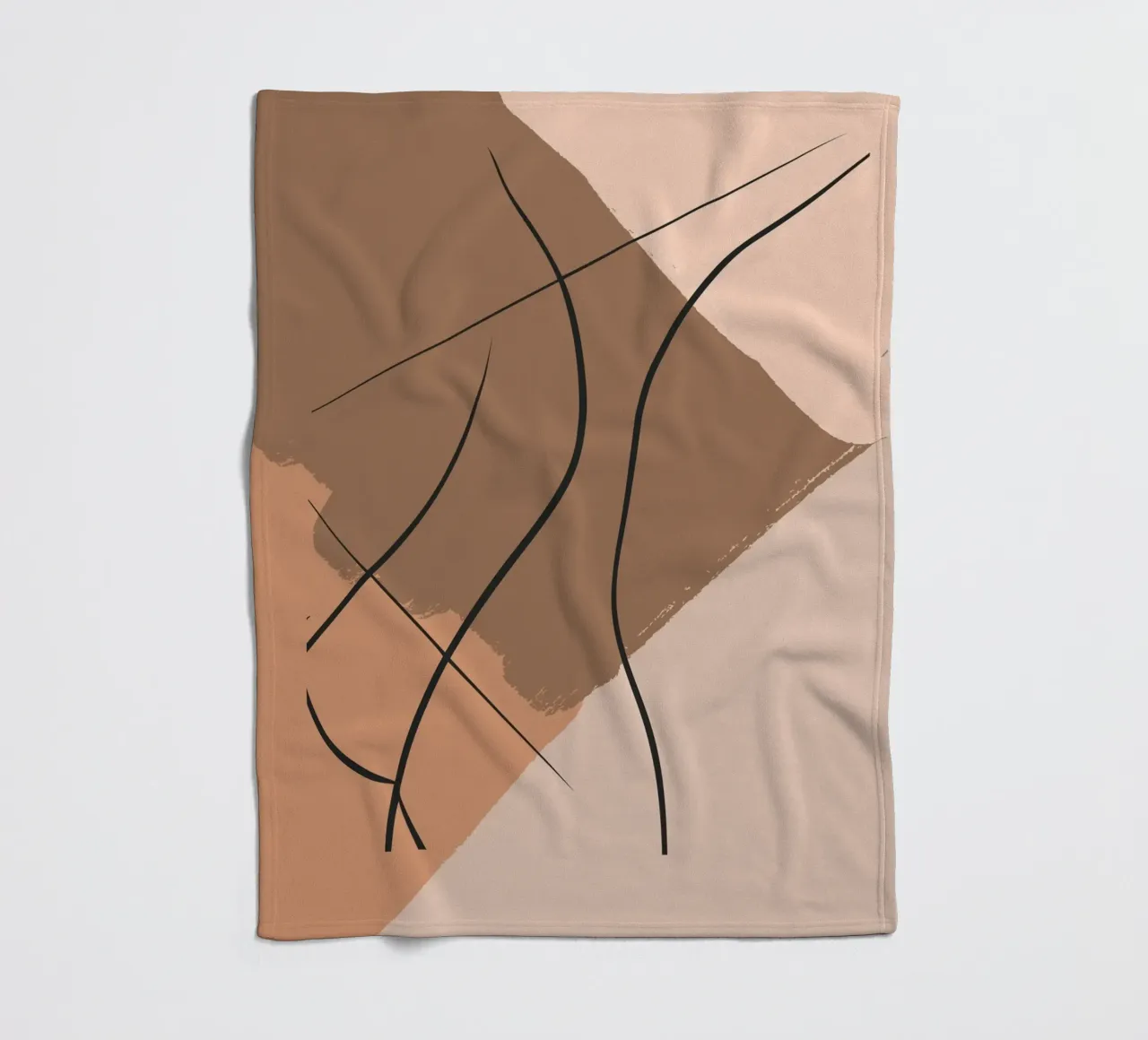 abstract body lines coperta in pile da vintageshop