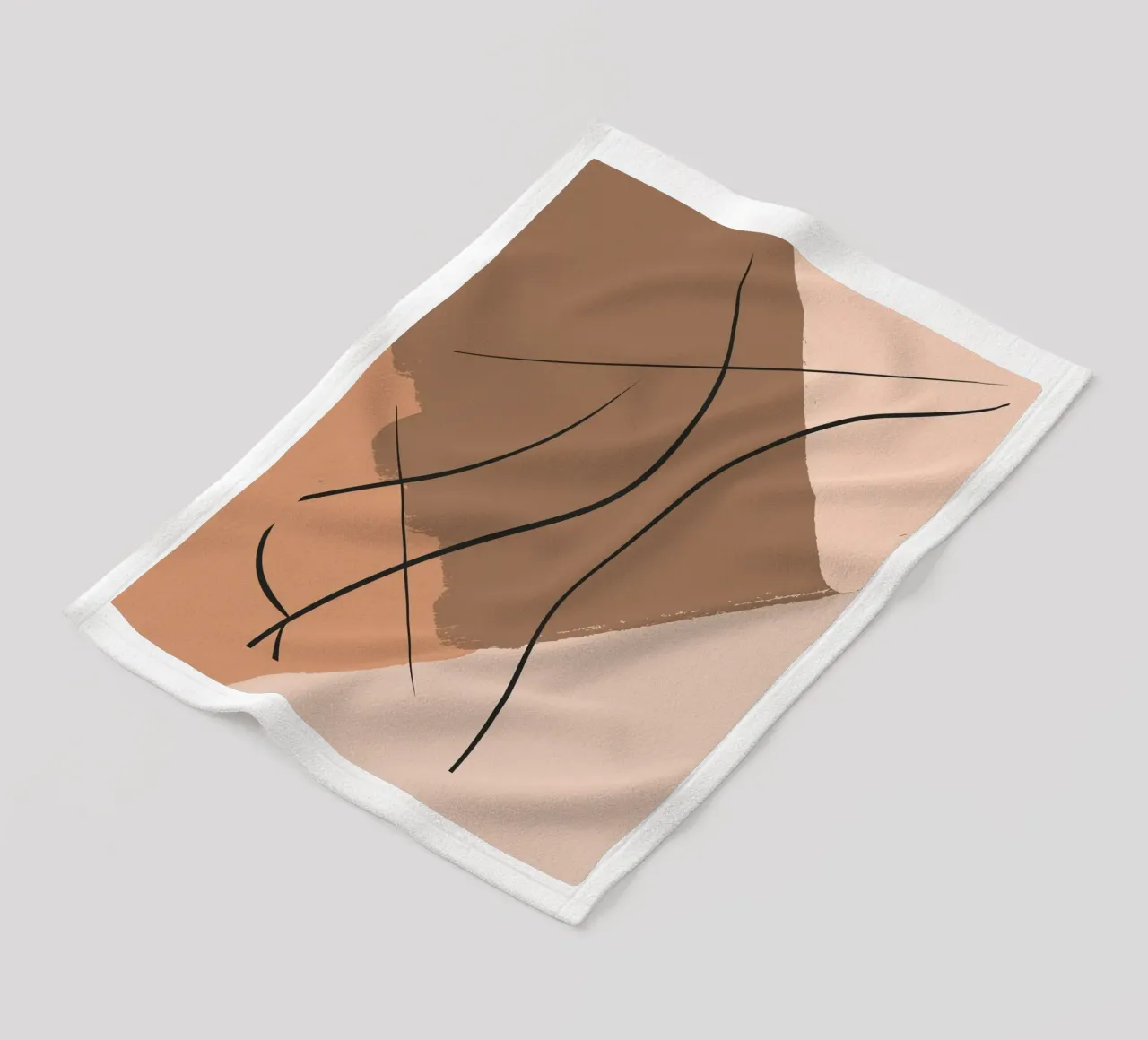 abstract body lines coperta in pile da vintageshop