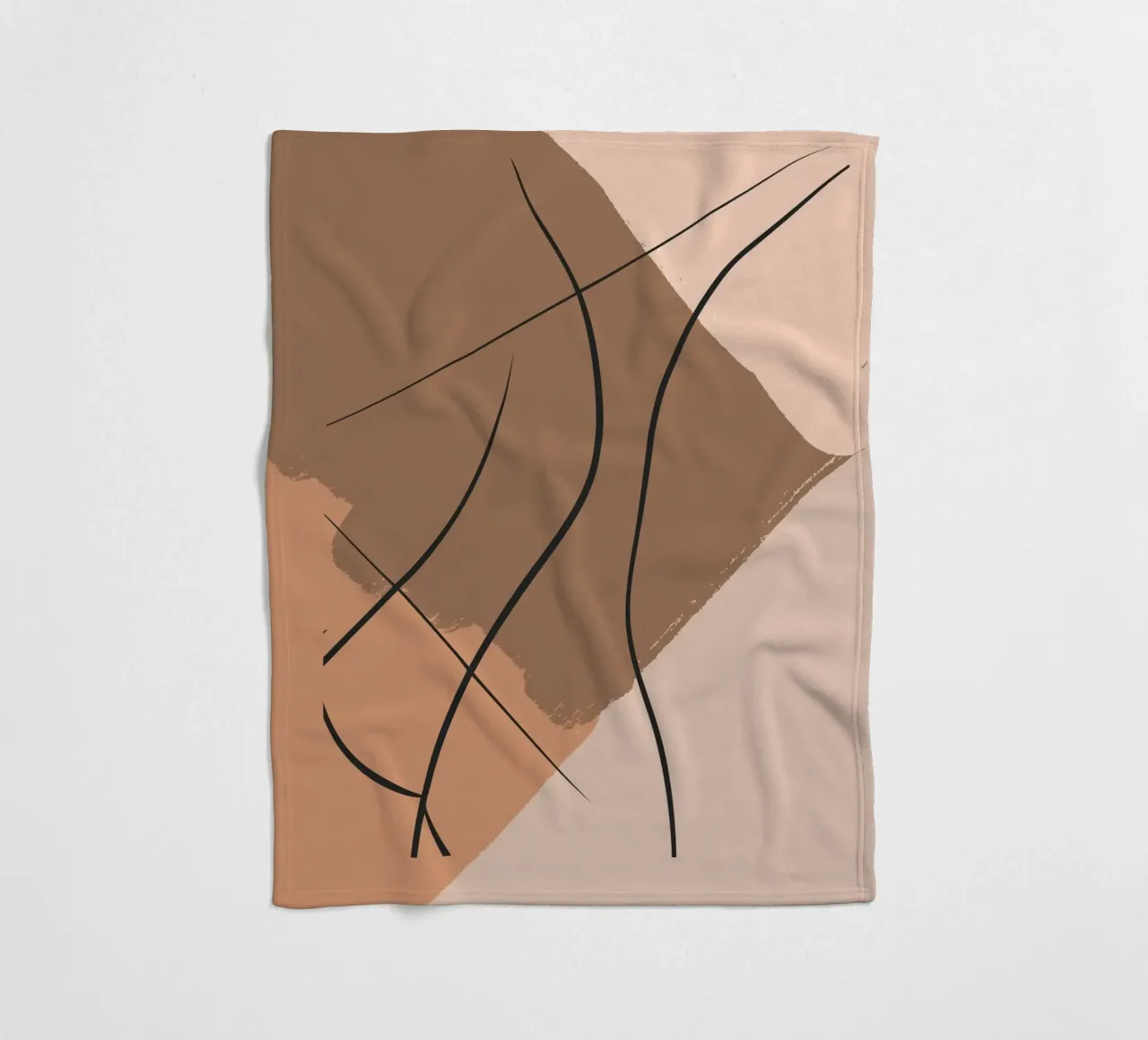 abstract body lines coperta in pile da vintageshop
