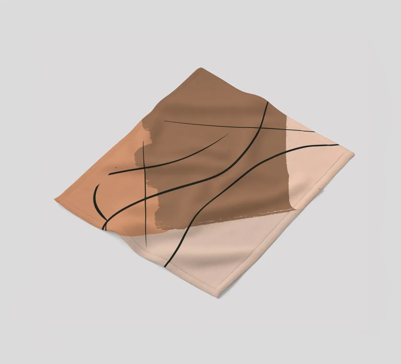 abstract body lines coperta in pile da vintageshop