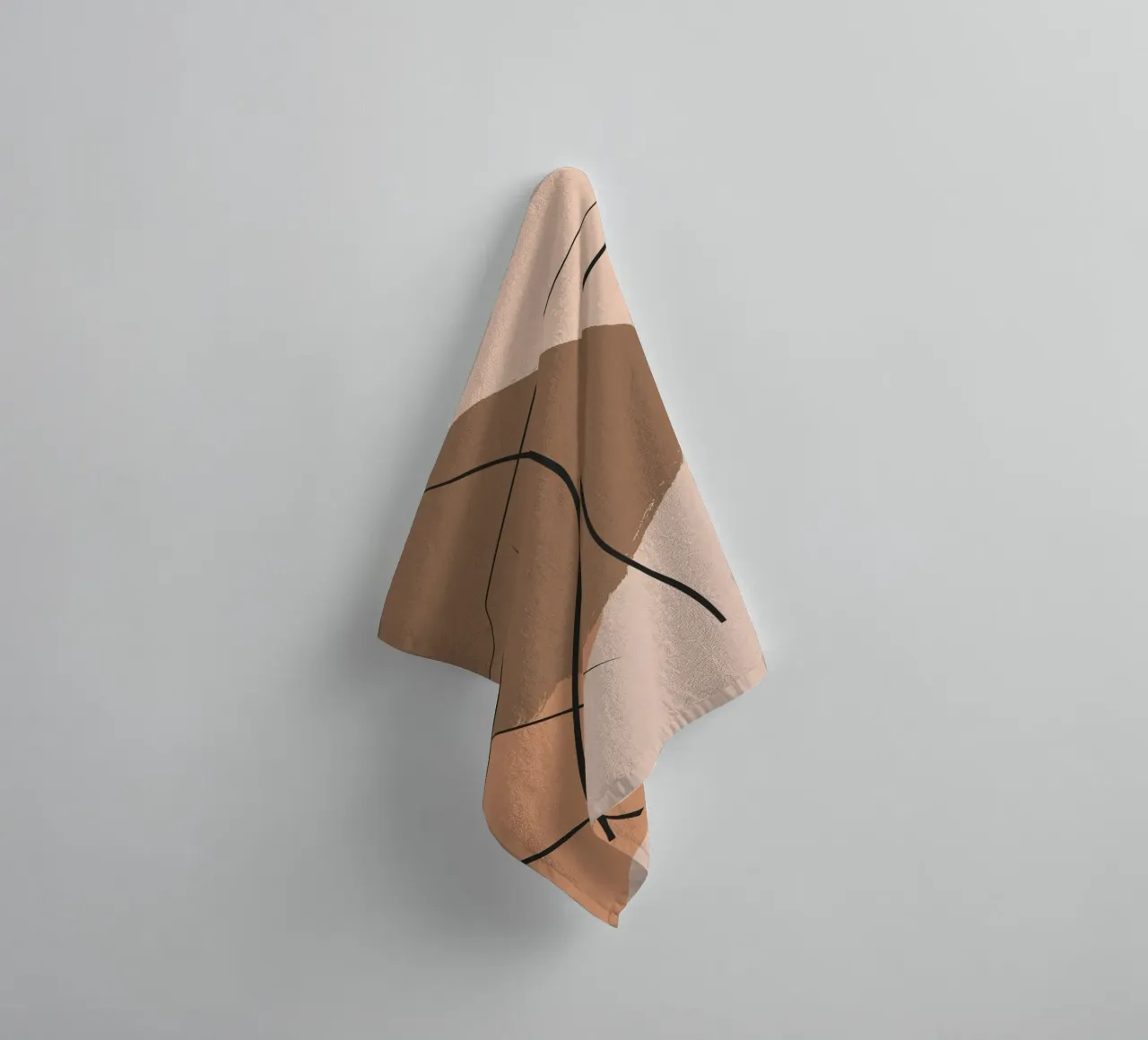 abstract body lines towel by vintageshop