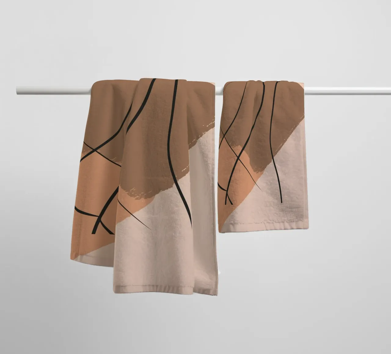 abstract body lines towel by vintageshop