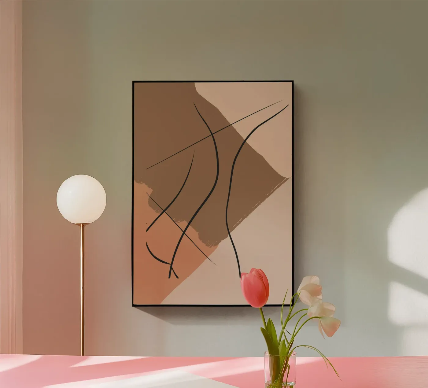 abstract body lines acryl van vintageshop