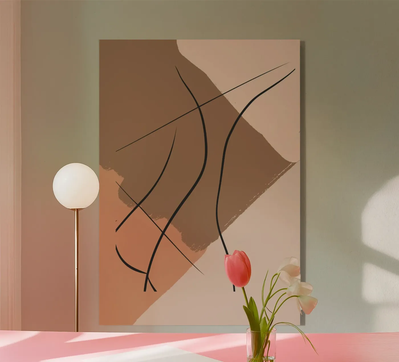 abstract body lines acryl van vintageshop