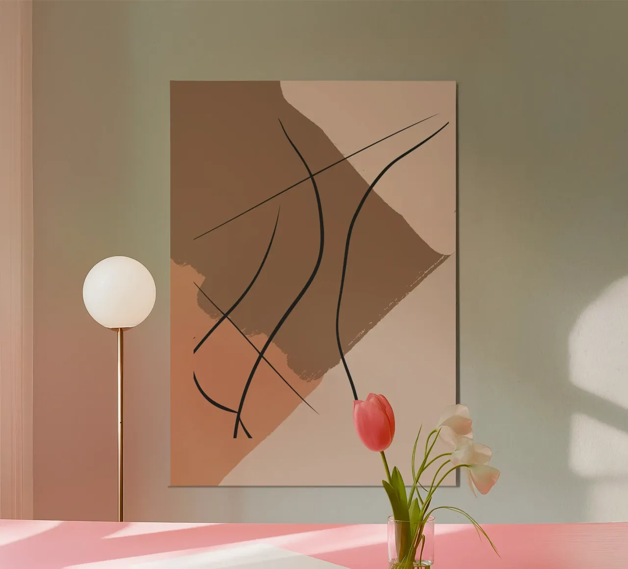 abstract body lines alluminio dibond da vintageshop