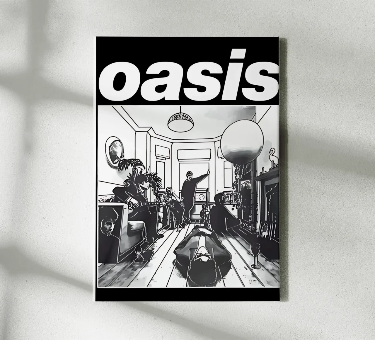 Oasis studio kunstwerk canvas met Baklijst van domherrick1