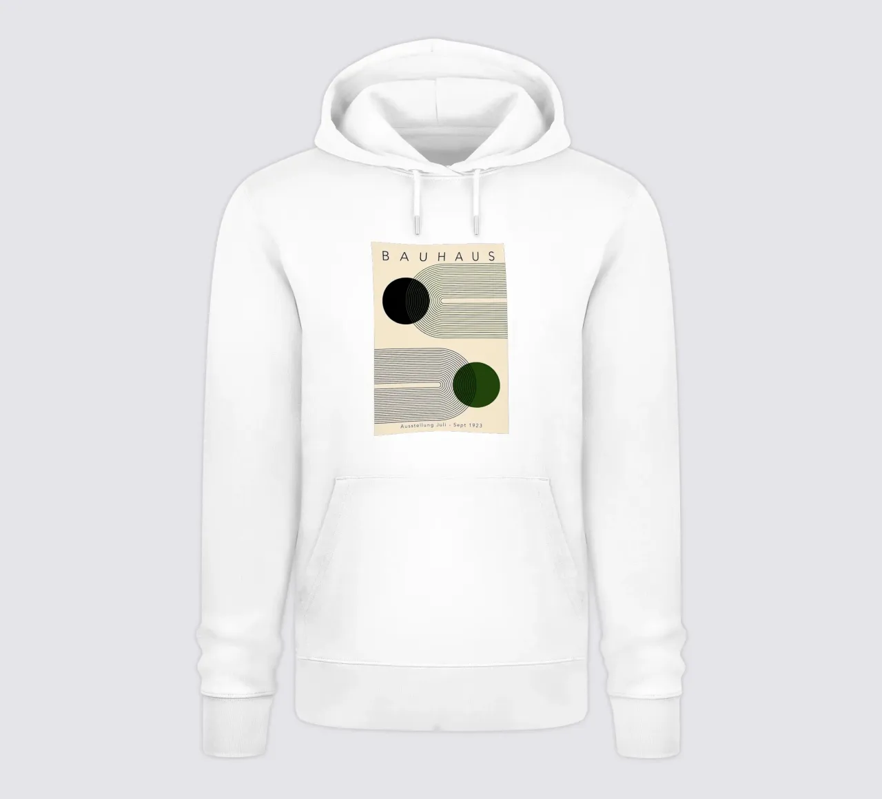 Mostra Bauhaus 1923 felpa con cappuccio da Kale