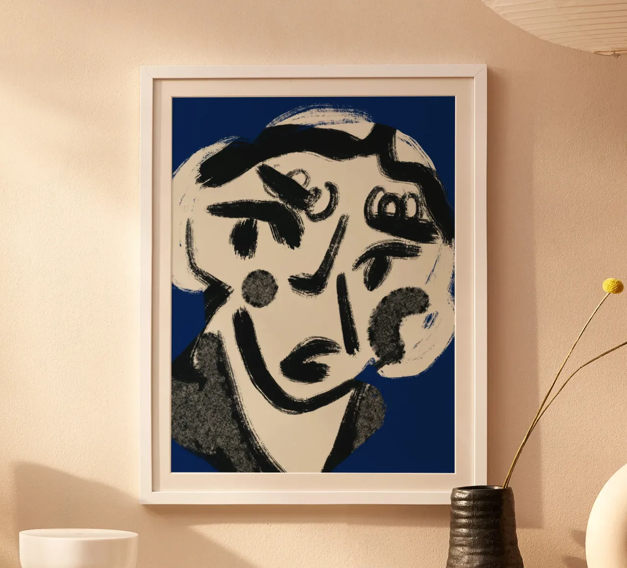 Ritratto olandese 05 poster con telaio in plastica da Little Dean