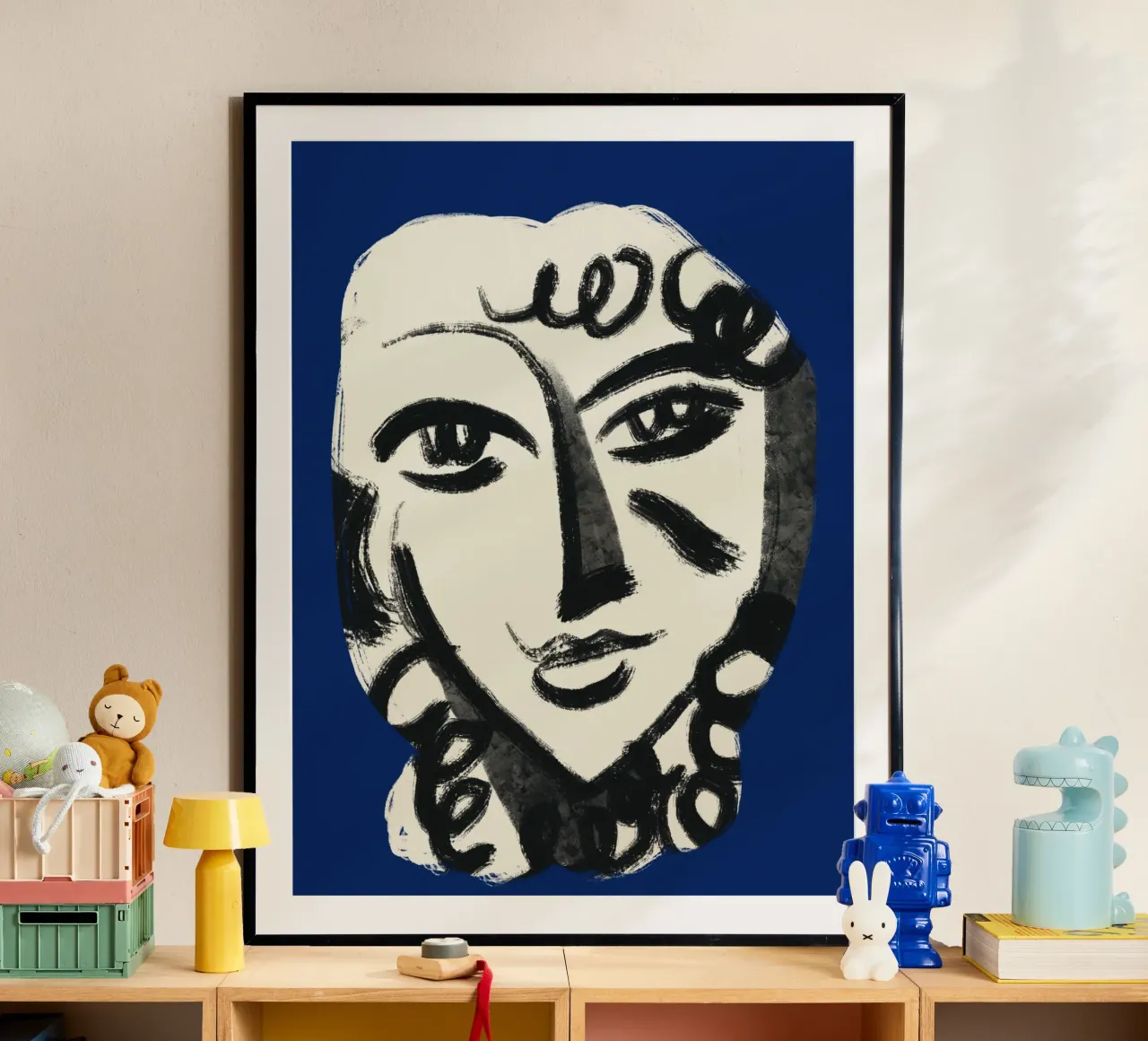 Ritratto olandese 07 poster con telaio in plastica da Little Dean