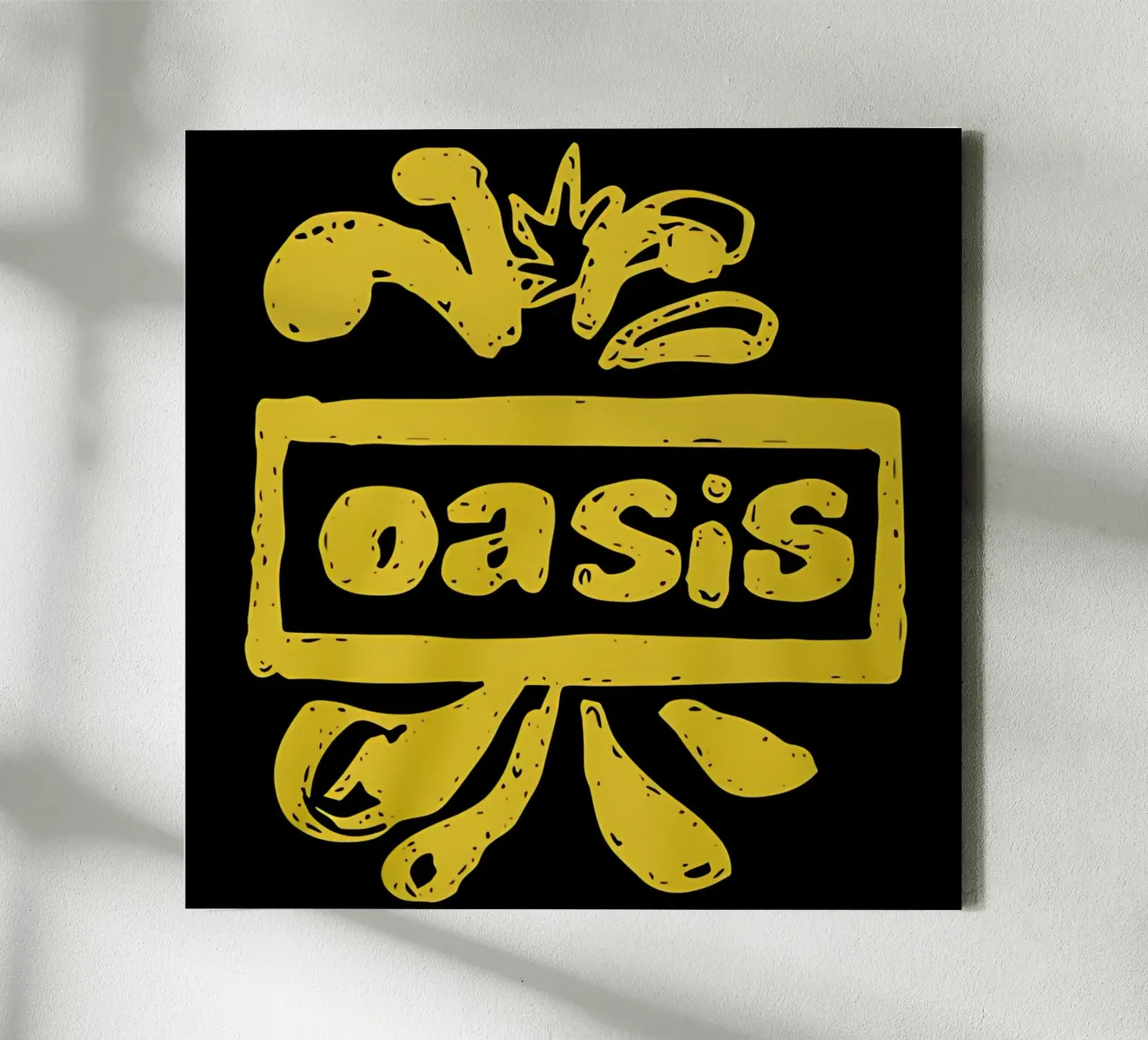 Logo jaune Oasis toile avec Caisse américaine de domherrick1