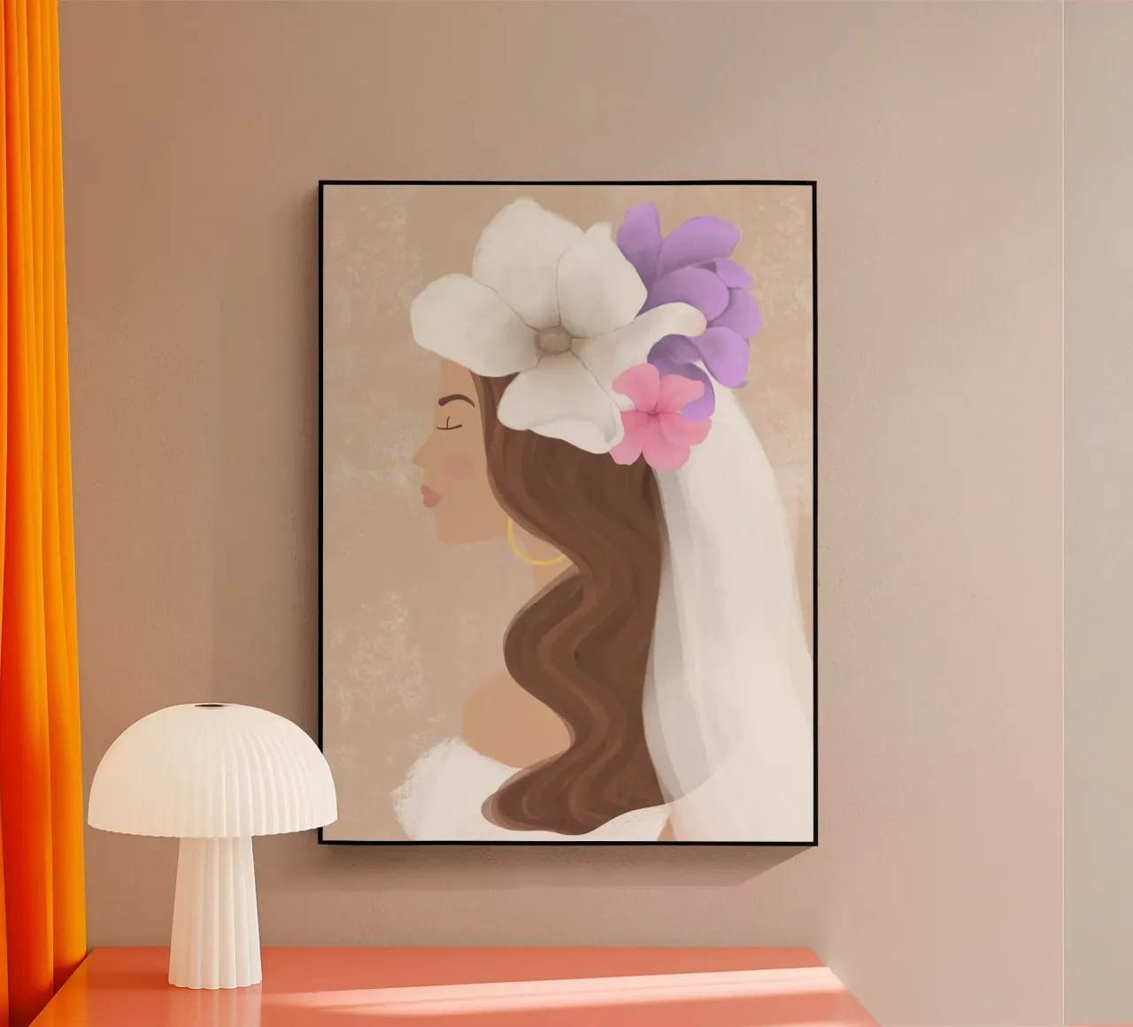 Braut Portrait plexiglass da datemyart