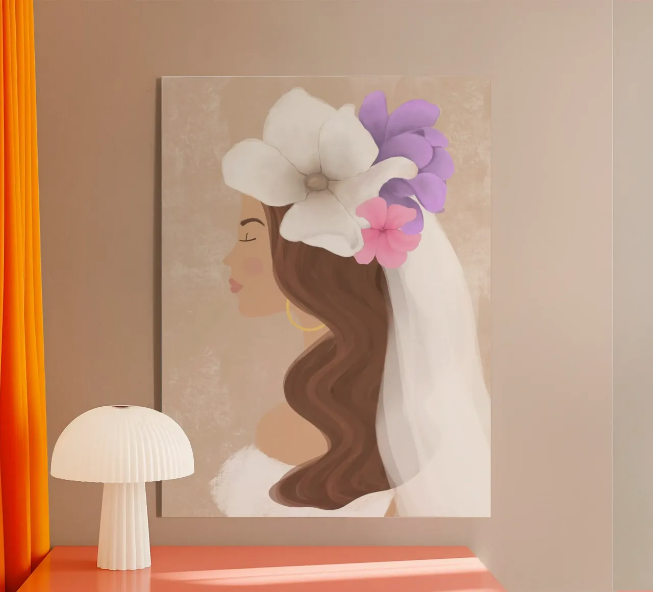 Braut Portrait plexiglass da datemyart