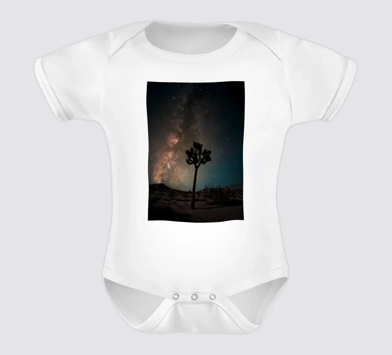 Mania Landscapes Raw 21 Joshua Tree (USA) body neonato maniche corte da Mania Print Collection