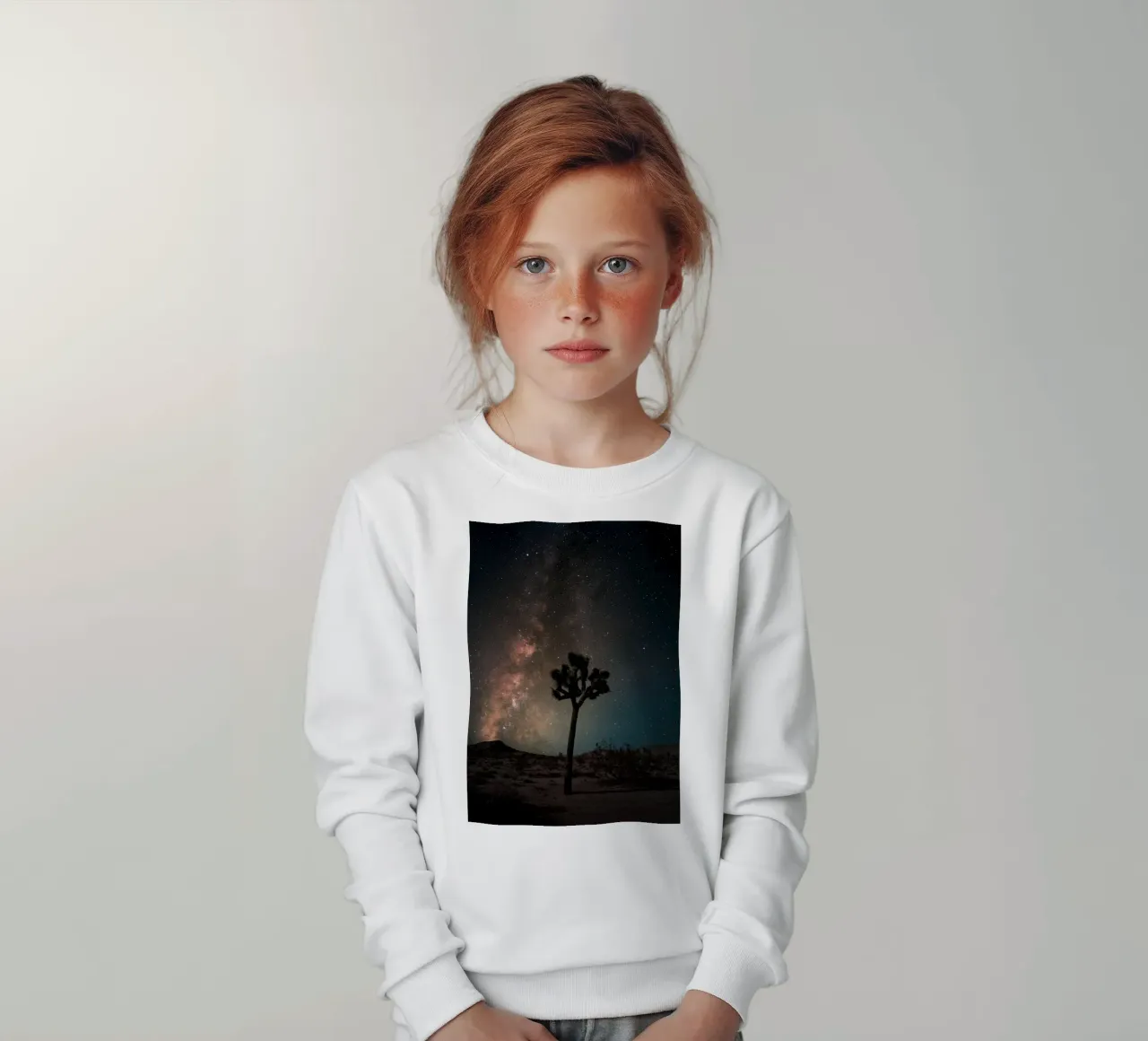 Mania Landscapes Raw 21 Joshua Tree (USA) felpa bambino da Mania Print Collection