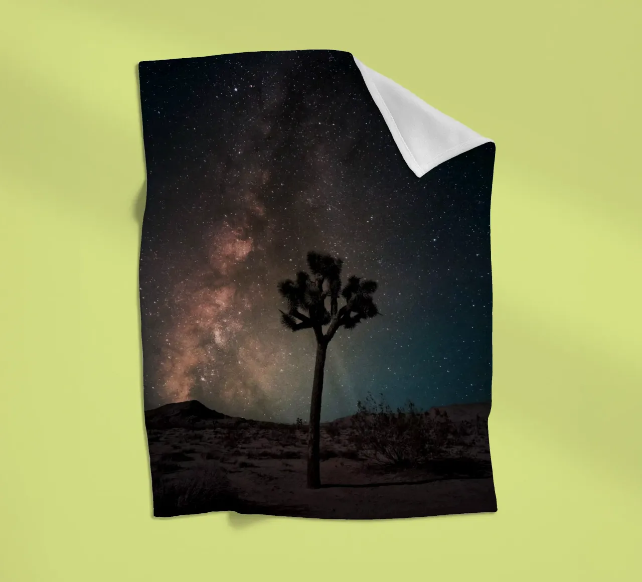Mania Landscapes Raw 21 Joshua Tree (USA) coperta in pile da Mania Print Collection