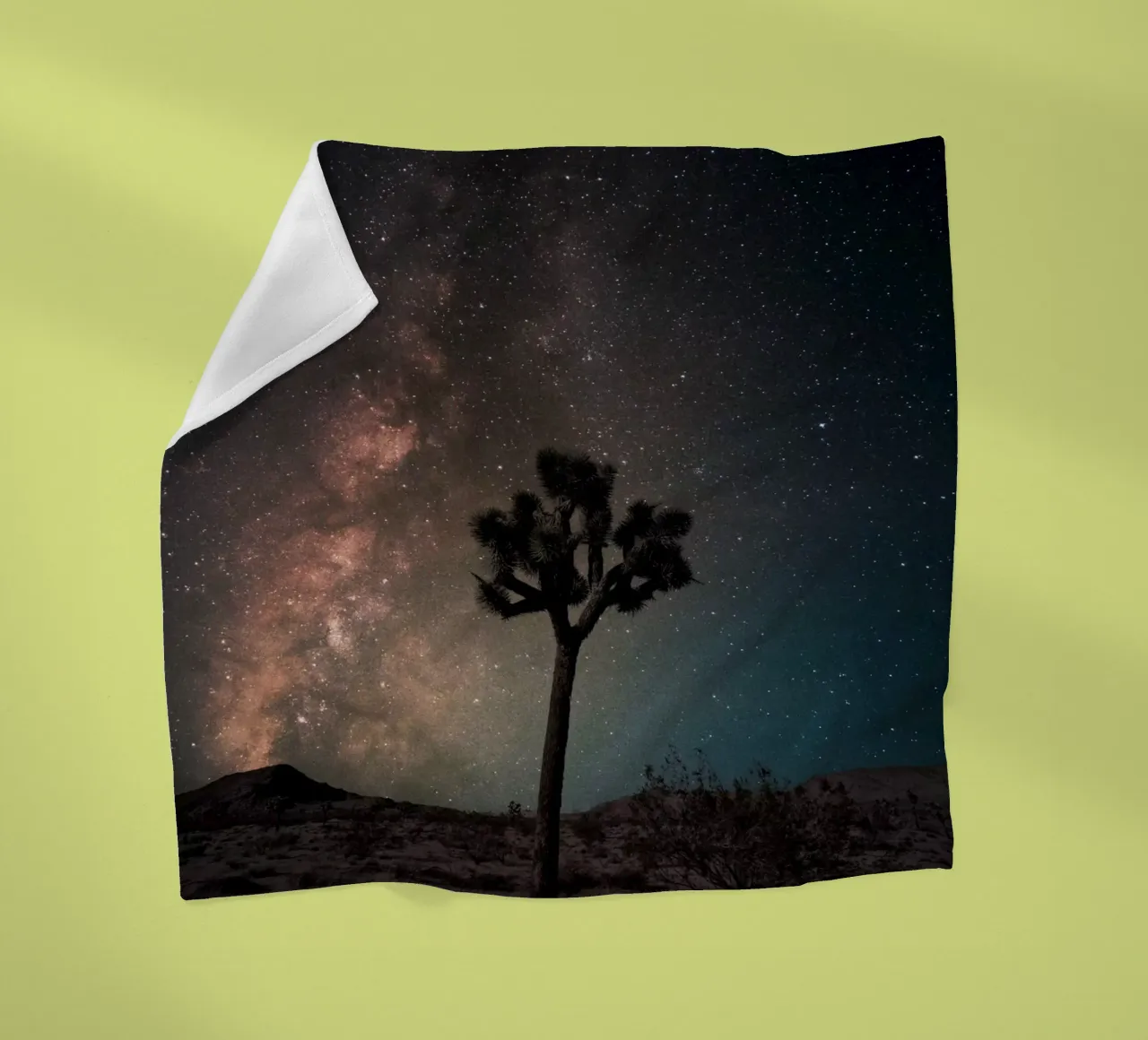Mania Landscapes Raw 21 Joshua Tree (USA) coperta in pile da Mania Print Collection