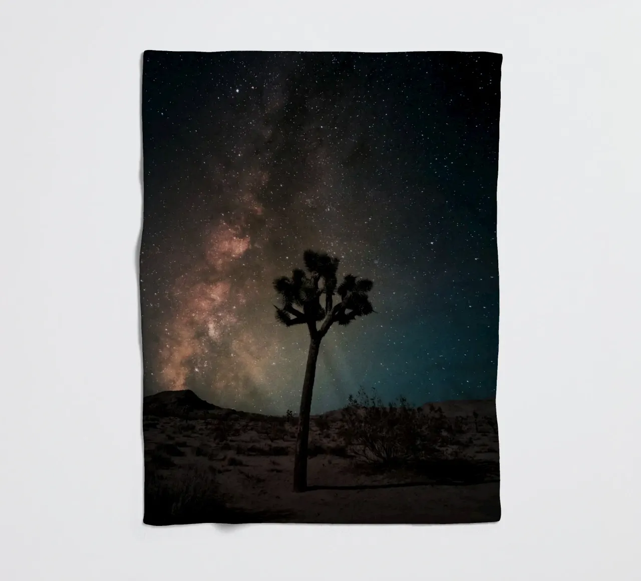 Mania Landscapes Raw 21 Joshua Tree (USA) coperta in pile da Mania Print Collection