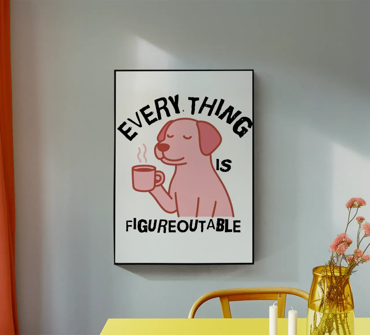 Everything Is Figureoutable plexiglass da ramosashop