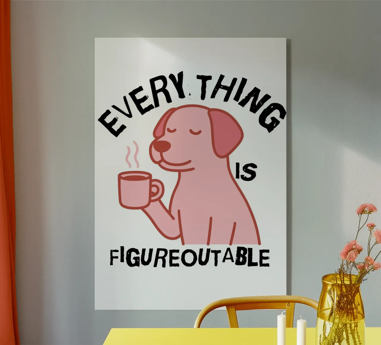 Everything Is Figureoutable plexiglass da ramosashop