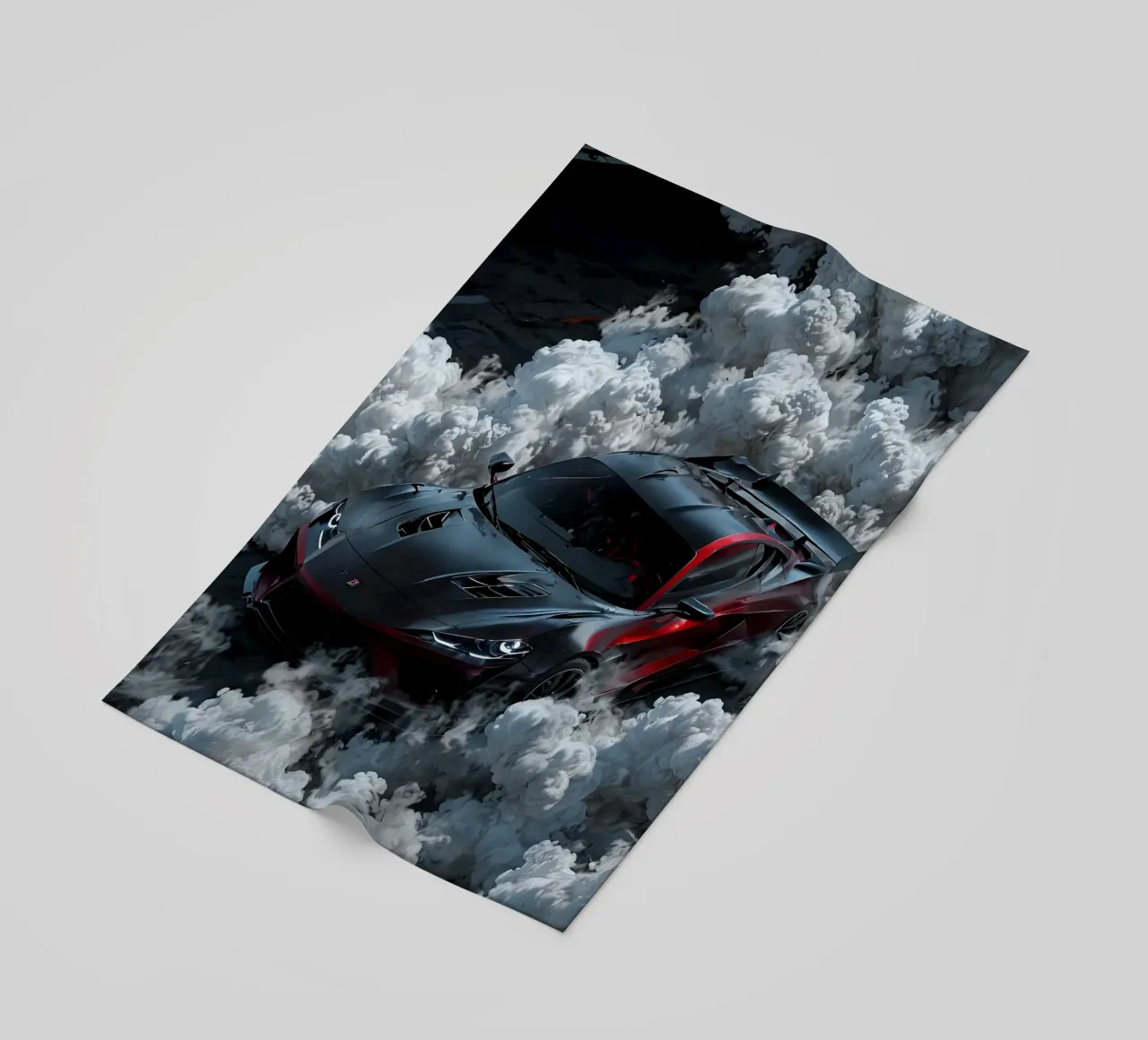 auto da corsa drift telo mare da rock music