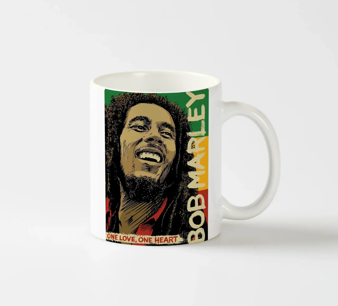 Un amore un cuore - Bob Marley tazza in ceramica da MULTIMEDIA ARTWORK
