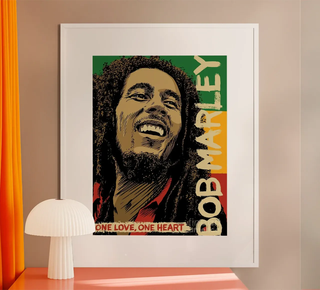 Un amore un cuore - Bob Marley carta hahnemühle da MULTIMEDIA ARTWORK