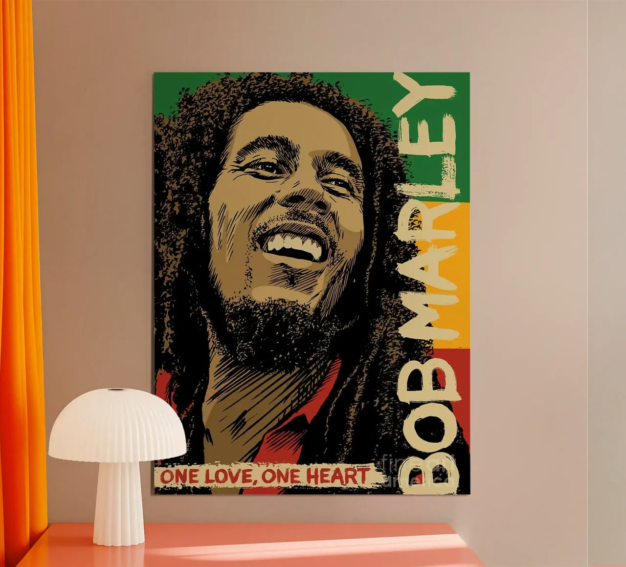Un amore un cuore - Bob Marley carta hahnemühle da MULTIMEDIA ARTWORK