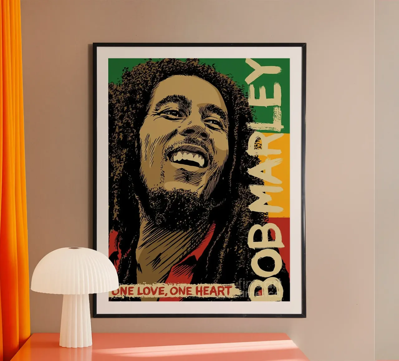 Un amore un cuore - Bob Marley carta hahnemühle da MULTIMEDIA ARTWORK