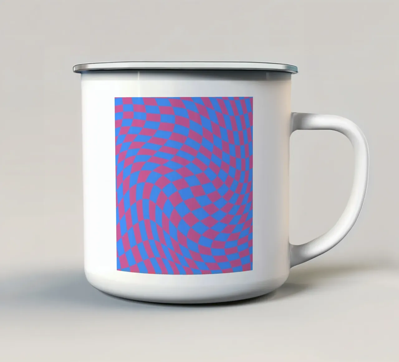 Dama ondulata 05 tazza in smalto da Little Dean