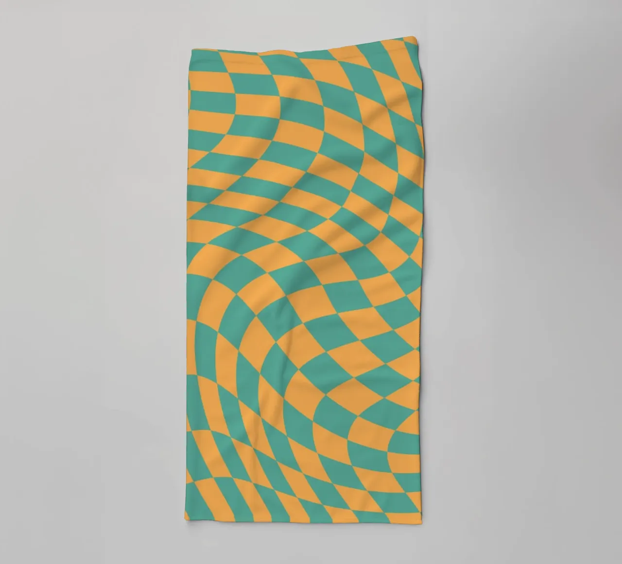 Wavy checker 07 towel by Little Dean