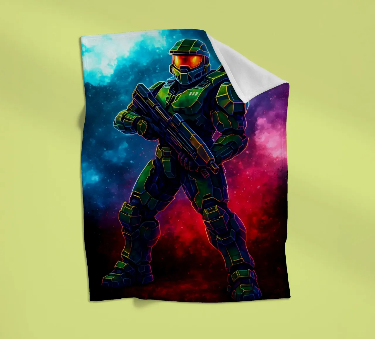 Soul Of Halo fleece blanket by DGSoulheroes