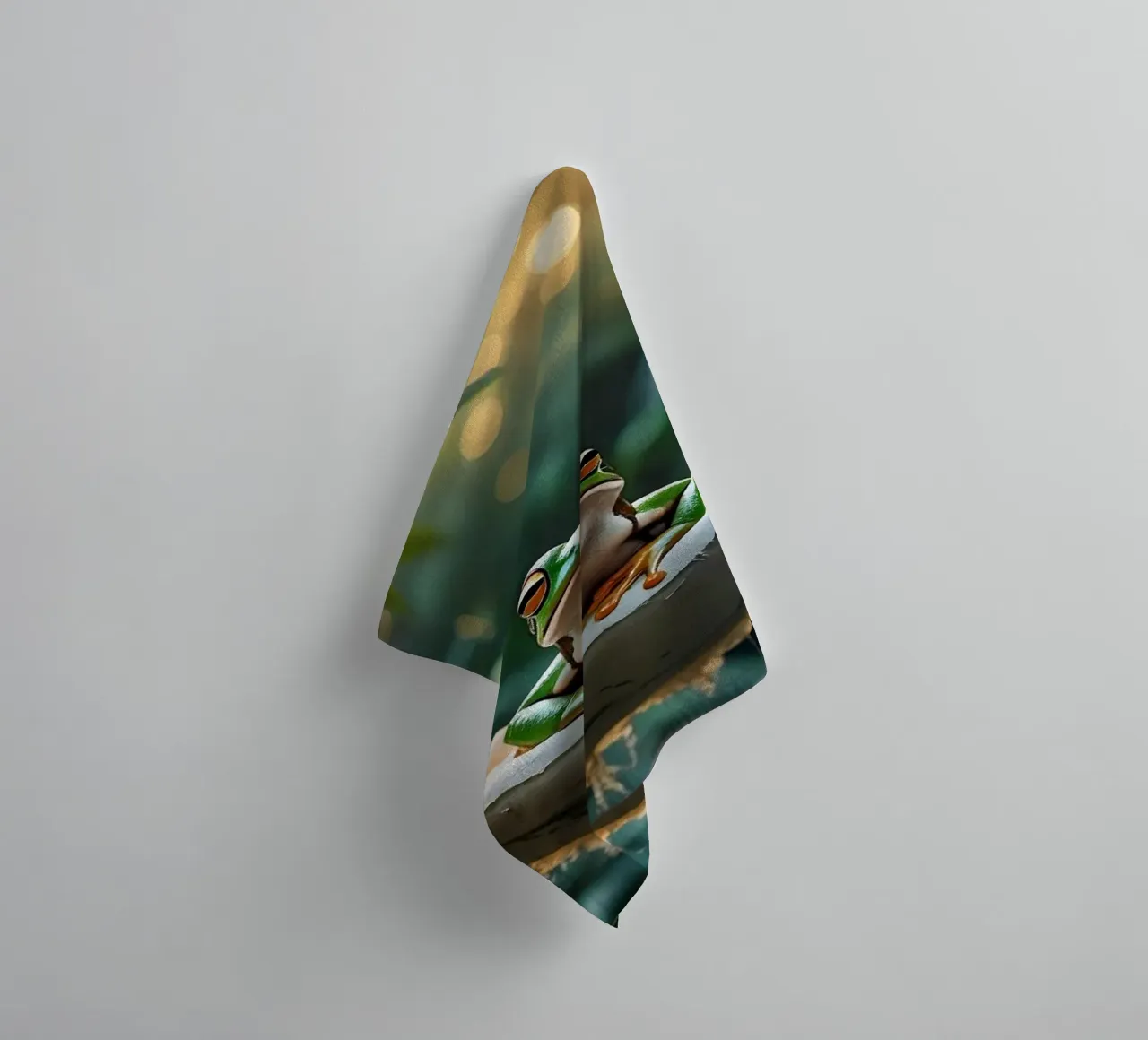 🌺🐸 Tree frog | Summer mode: on! (1) towel by Trinkets NL Design Studio