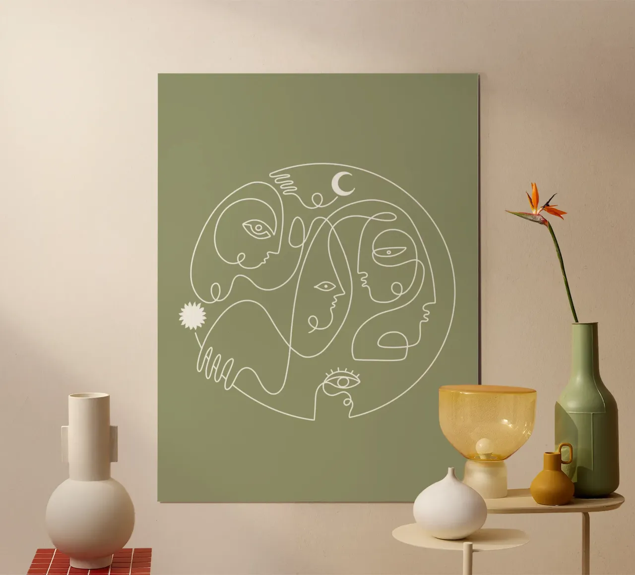 Universal Self poster con telaio in plastica da Shatha Al Dafai