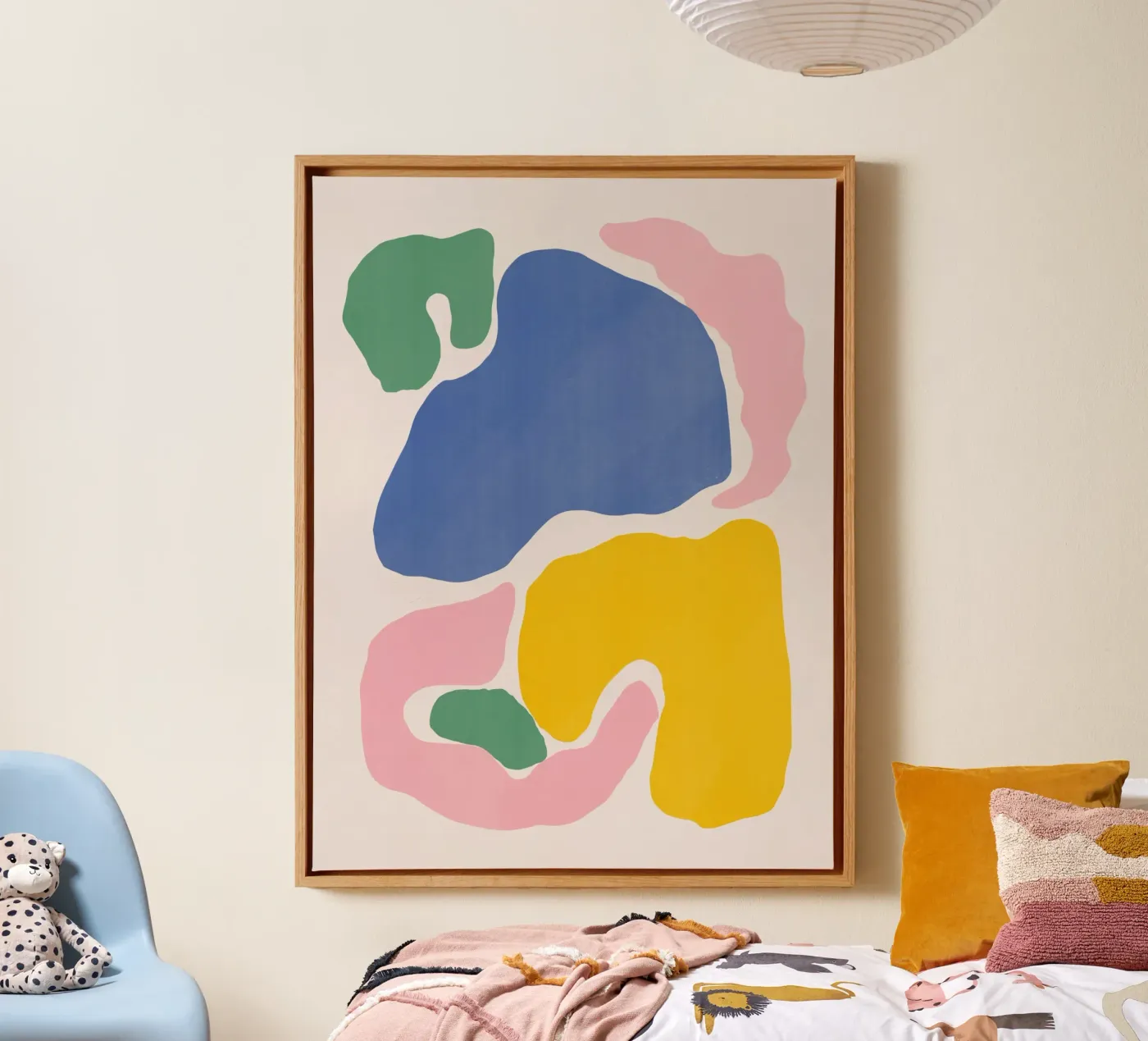 Color block Leinwand von Little Dean