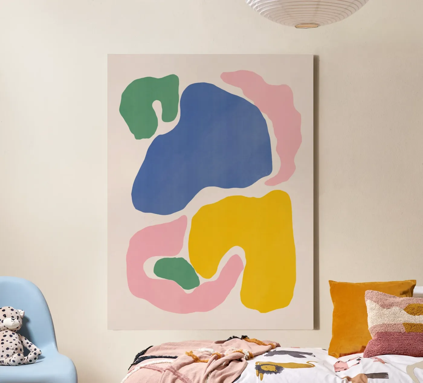 Color block Leinwand von Little Dean