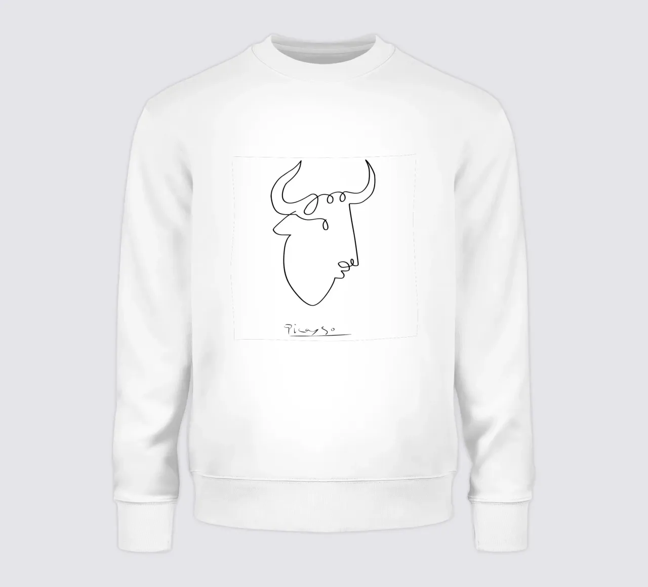 Pablo Picasso Cow Sketch felpa da AppleAlone