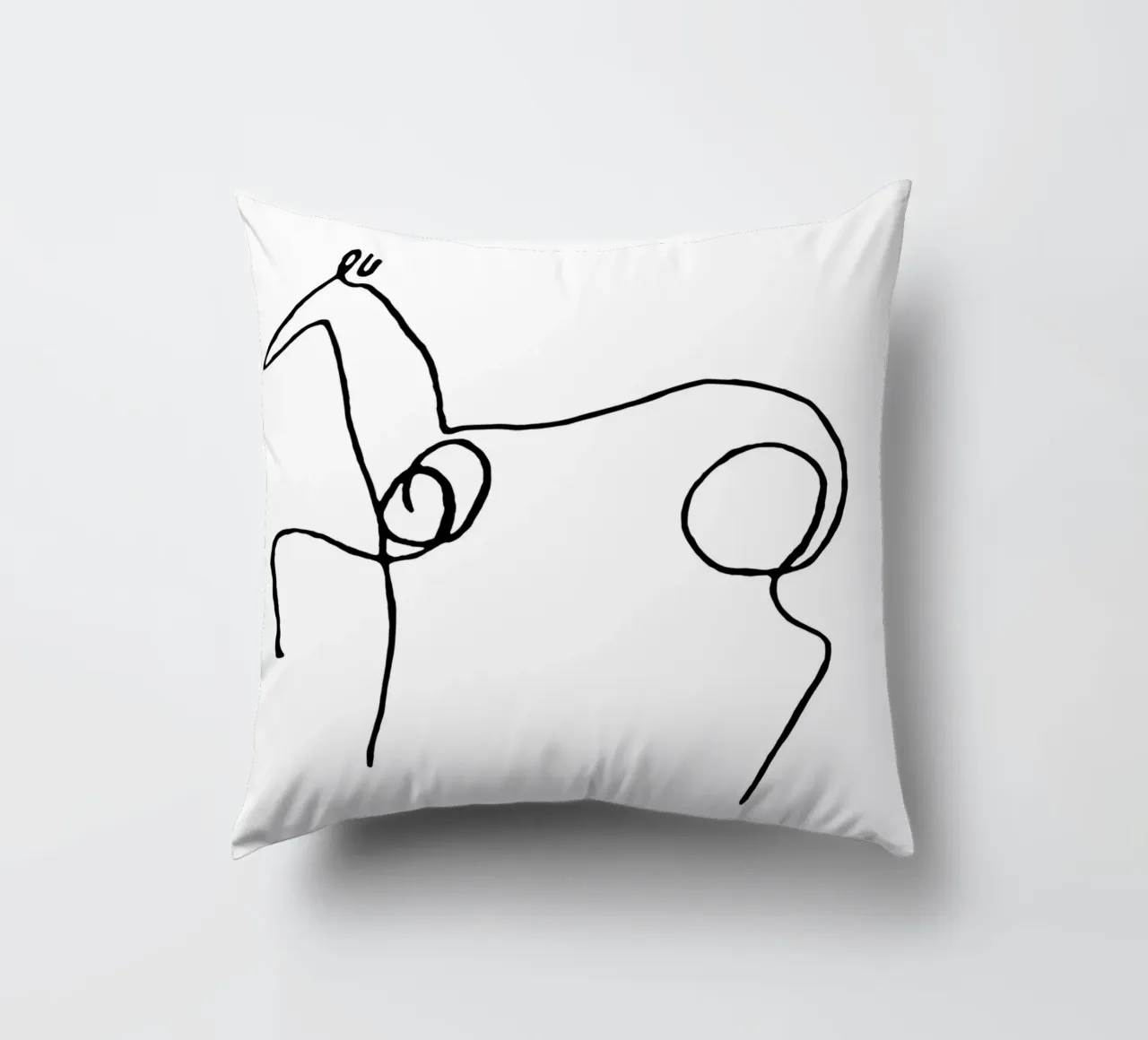 Pablo Picasso Horse Sketch cuscino da AppleAlone