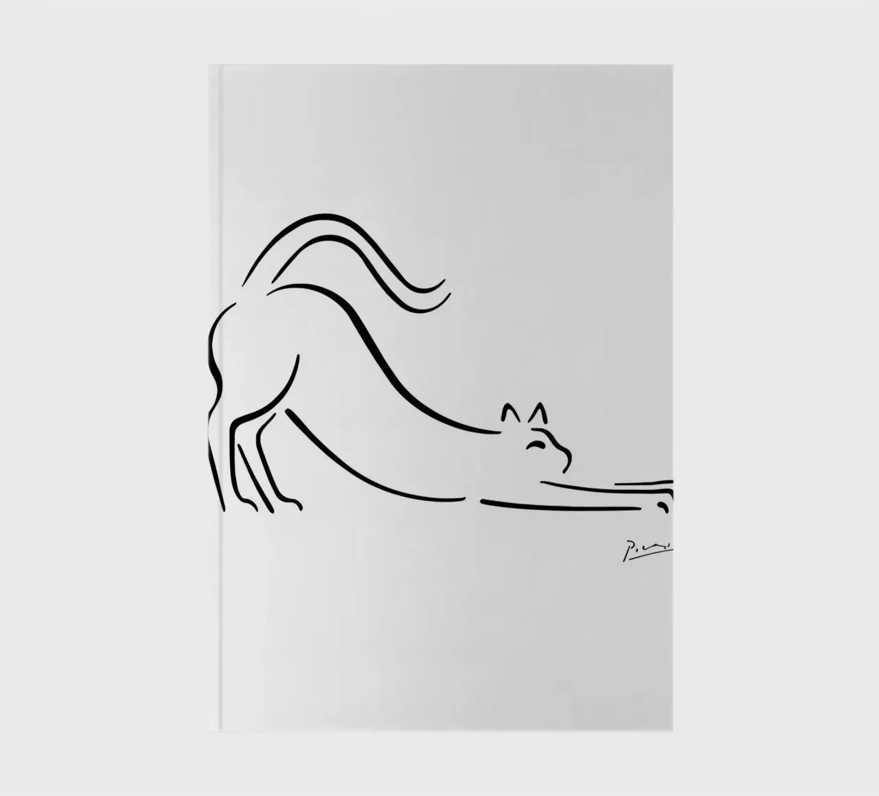 Pablo Picasso Cat Sketch notebook by AppleAlone