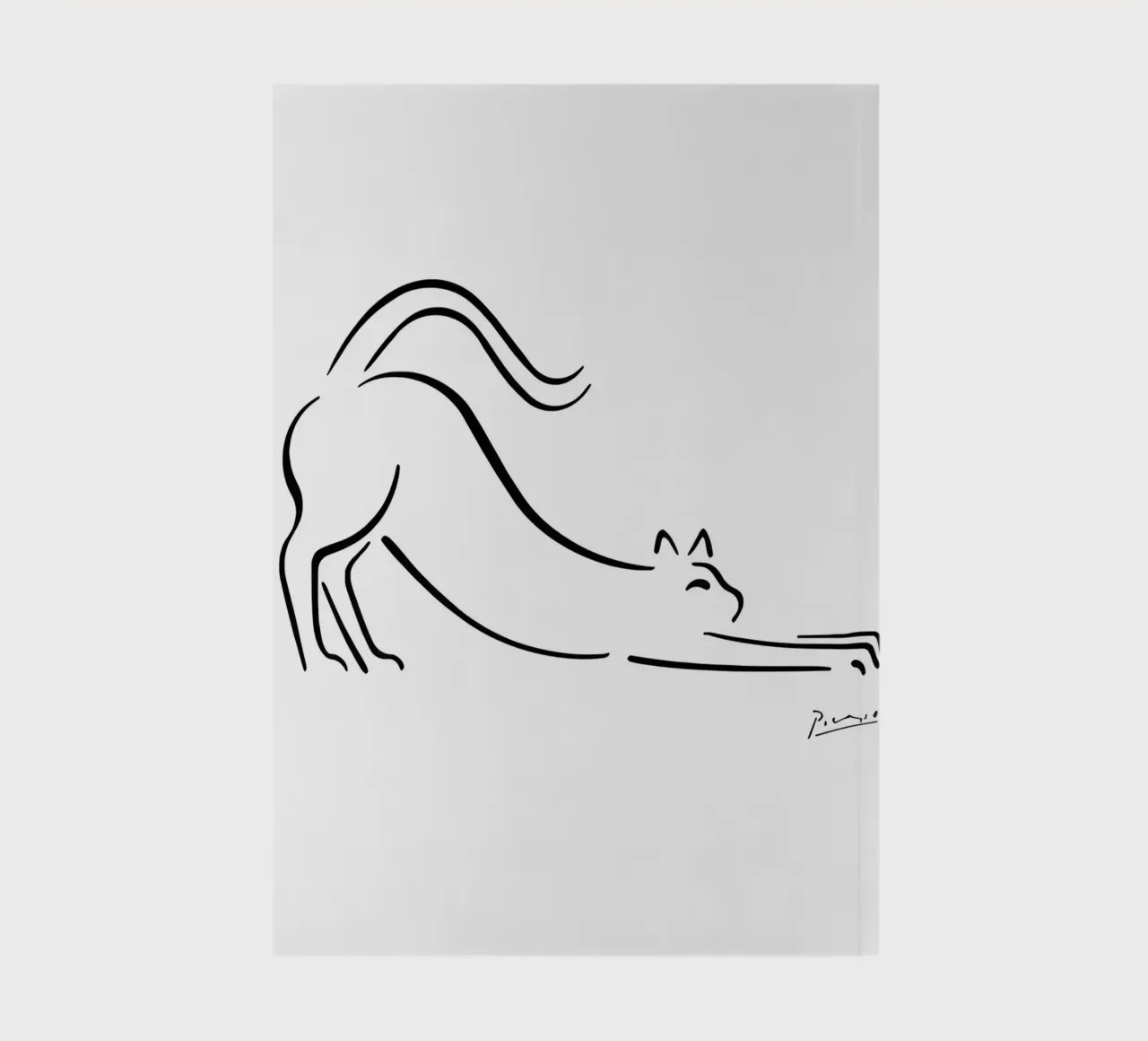 Pablo Picasso Cat Sketch notebook by AppleAlone