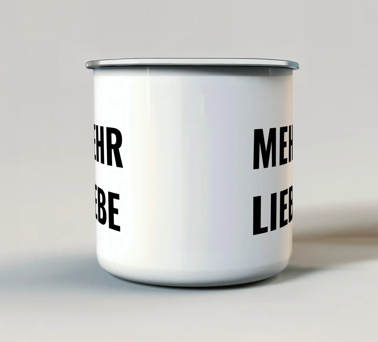Più amore tedesco tazza in smalto da RB-Quotes